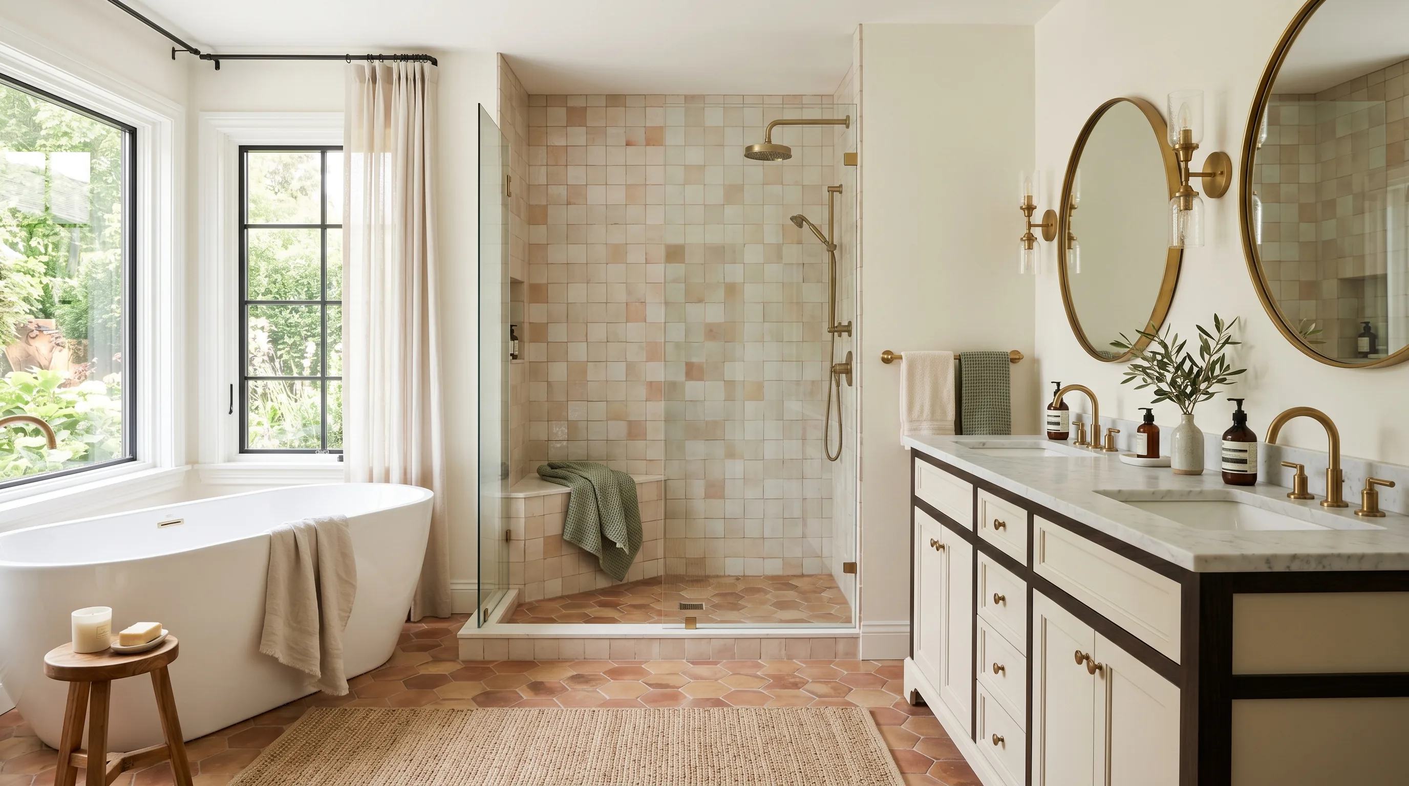 Before-and-after bathroom renovation reveal in Barrie