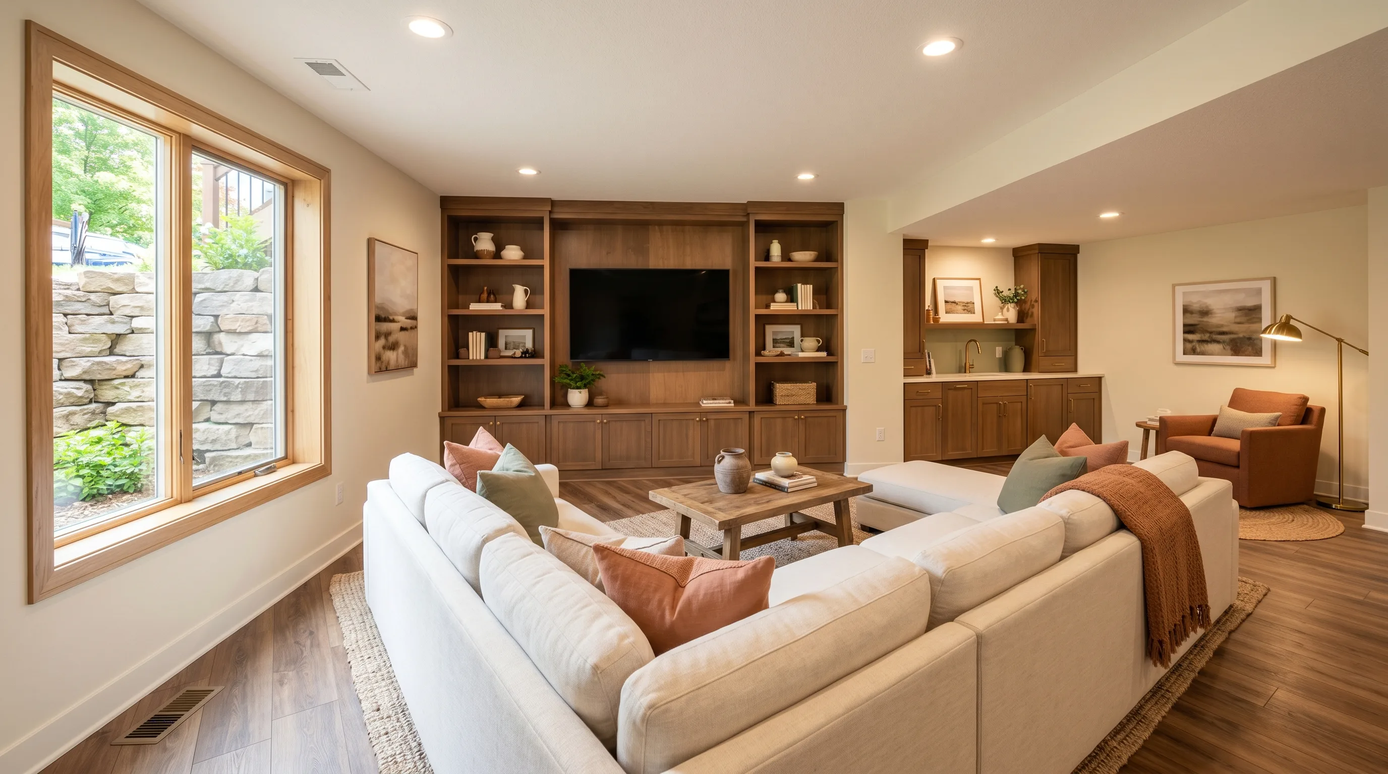 Finished basement in Barrie